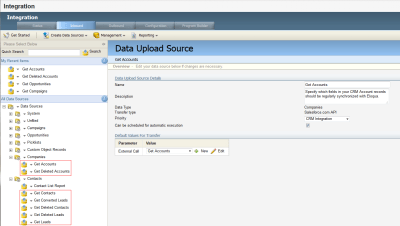 Data Upload Source Page image
